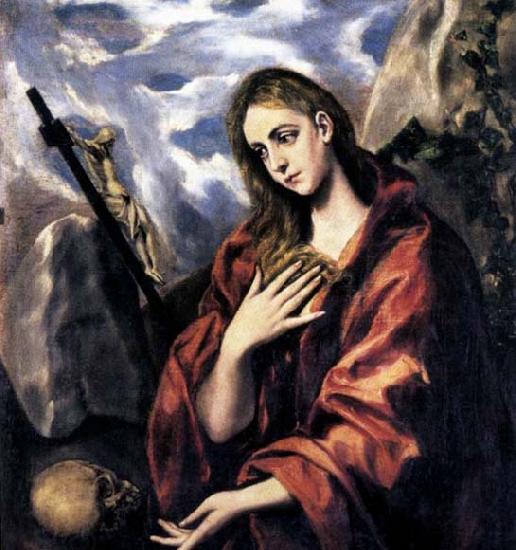 GRECO, El Mary Magdalen in Penitence China oil painting art